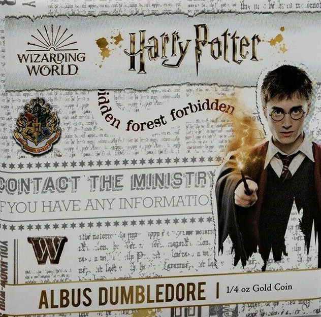 DUMBLEDORE™ Harry Potter™ $25 Proof 1/4 oz Gold