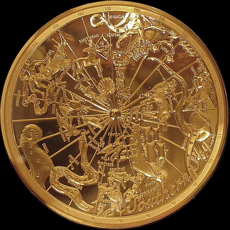 SOUTHERN SKY, Serie Celestial Dome, 1 oz Gold $100 Proof Domed, 2017