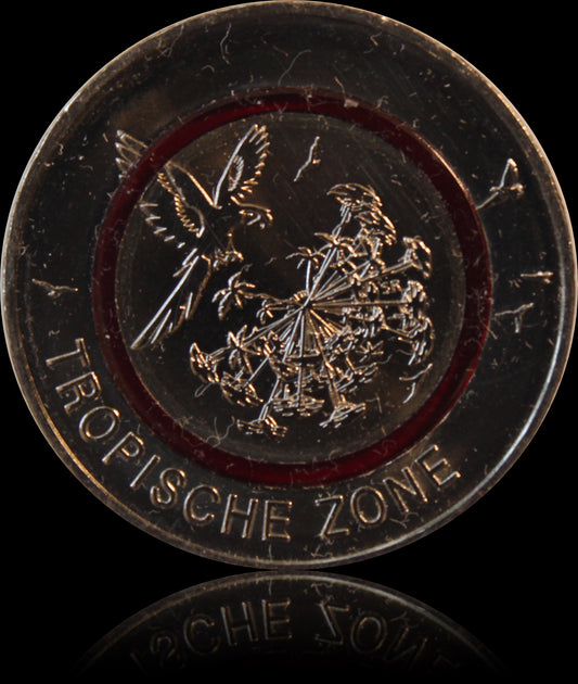 Tropische  Zone, 5 Euro Gedenkmünze, Serie "Klimazonen der Erde", Stempelglanz, 2017