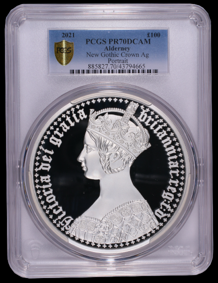 PORTRAIT QUEEN VICTORIA, Serie Great Engravers, 1 kg Silber 100£, Proof PF70, 2021