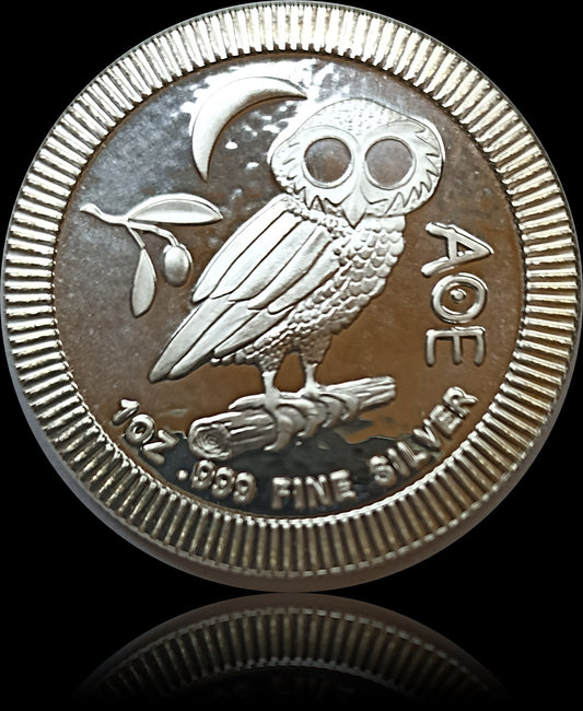 ATHENA OWL, Niue 1 oz silver $1, 2020