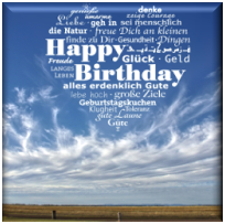 Geburtstag - Himmel - Eigener Text- 80 €