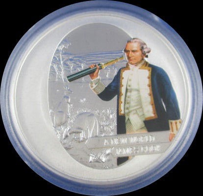 CAPTAIN COOK SILVER PROOF COIN COLLECTION, 4 x 1 oz Silver 1$, Proof, 2009