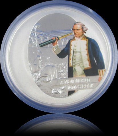 CAPTAIN COOK SILVER PROOF COIN COLLECTION, 4 x 1 oz Silver 1$, Proof, 2009