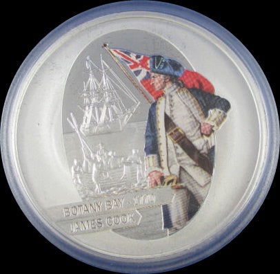 CAPTAIN COOK SILVER PROOF COIN COLLECTION, 4 x 1 oz Silver 1$, Proof, 2009