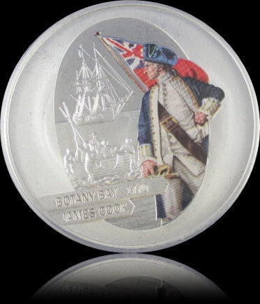 CAPTAIN COOK SILVER PROOF COIN COLLECTION, 4 x 1 oz Silver 1$, Proof, 2009