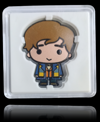 CHIBI NEWT SCAMANDER, Fantastic Beasts Series 1 oz Silver Coin, 2021