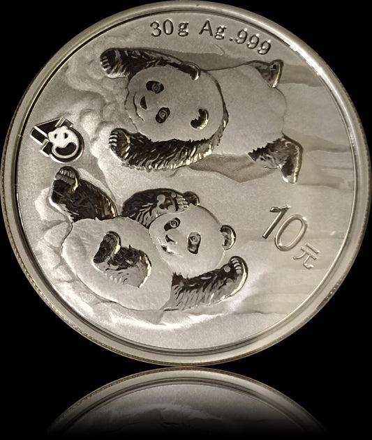 PANDA, China 1 oz Silber 1$, 2022