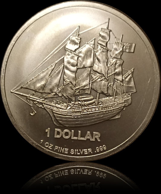 COOK ISLAND, Cook 1 oz Silver 1 CID, 2014