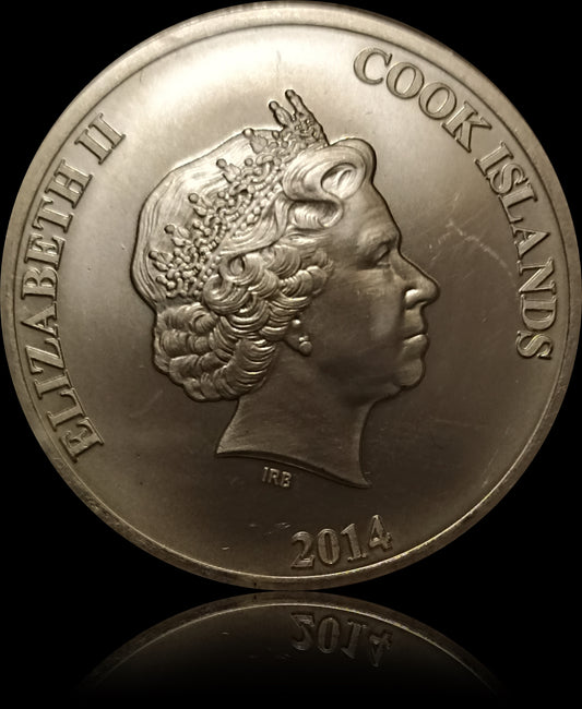 COOK ISLAND, Cook 1 oz Silver 1 CID, 2014