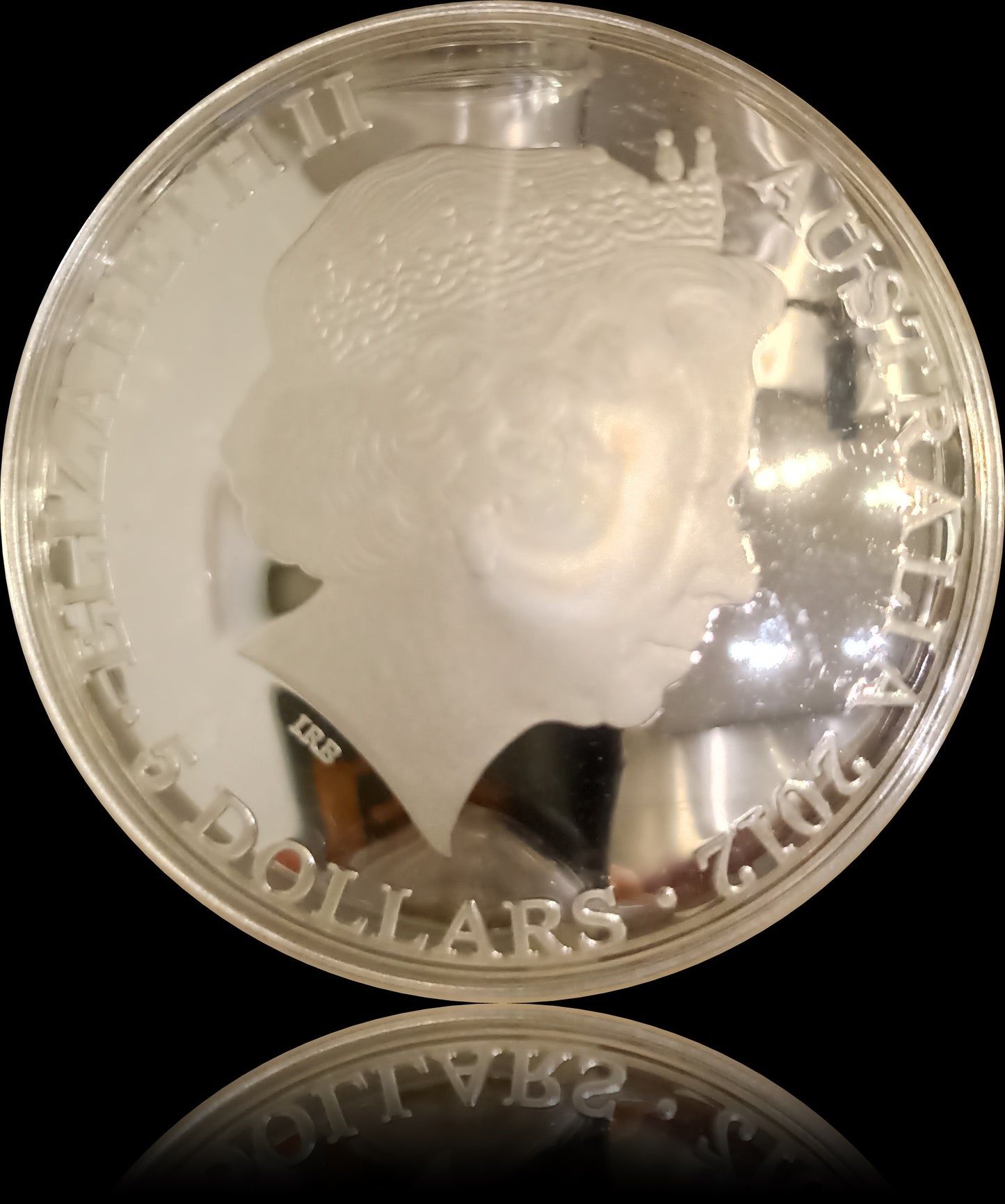 CRUX, Serie Australia Southern Sky, 1 oz Silver Proof Domed Colored, 5$, 2014