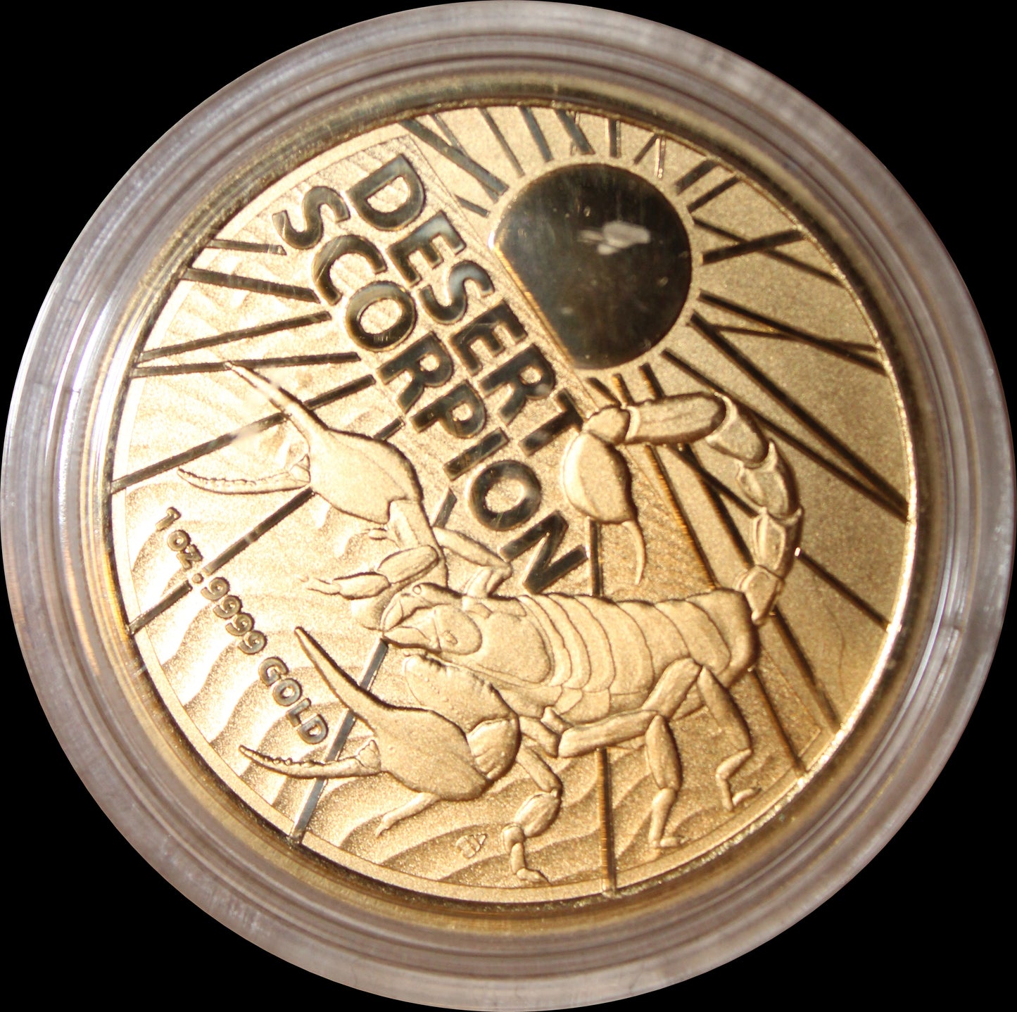 DESERT SCORPION, Australia's Most Dangerous Animals series, 1 oz Gold BU, 2022