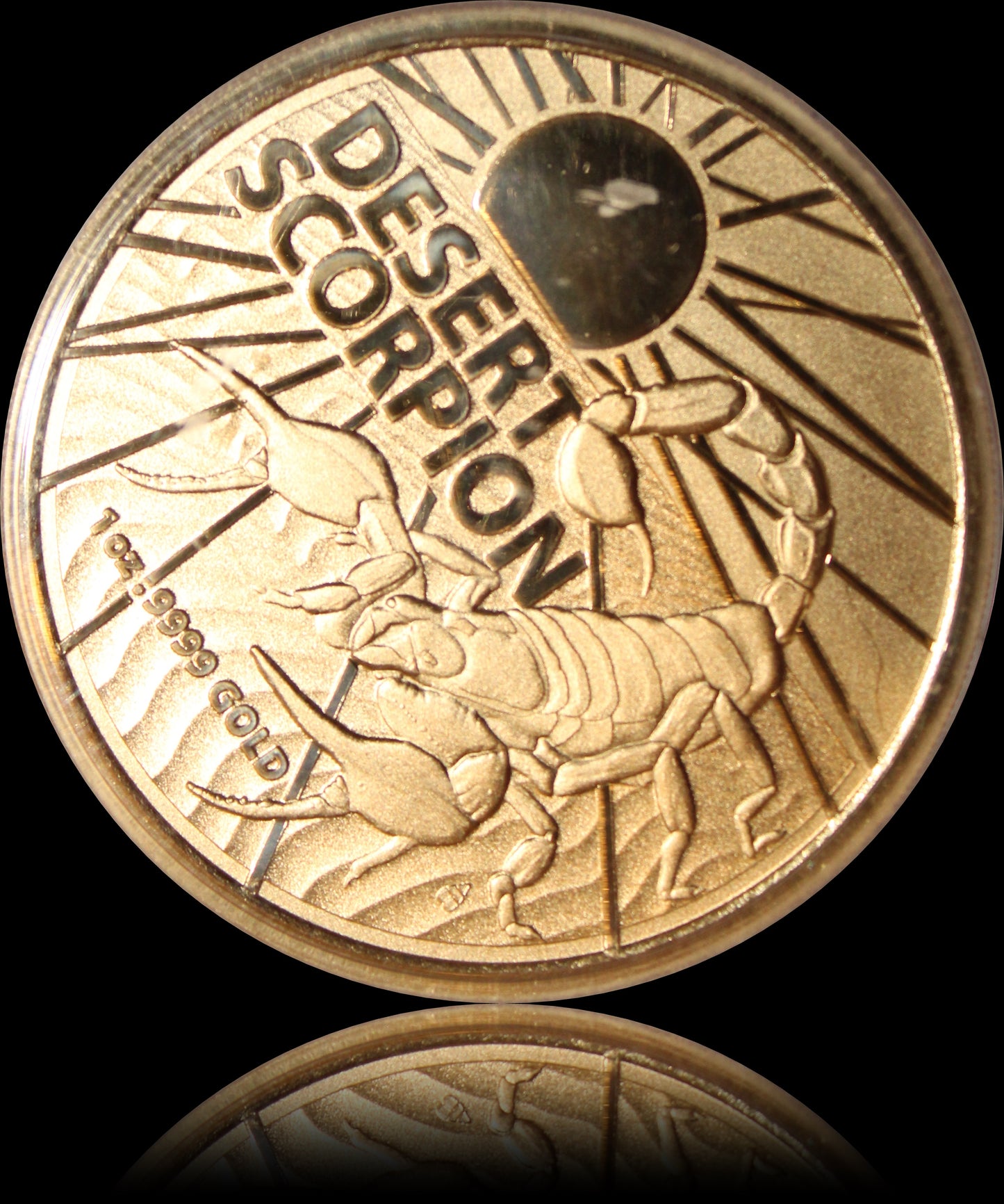 DESERT SCORPION, Australia's Most Dangerous Animals series, 1 oz Gold BU, 2022