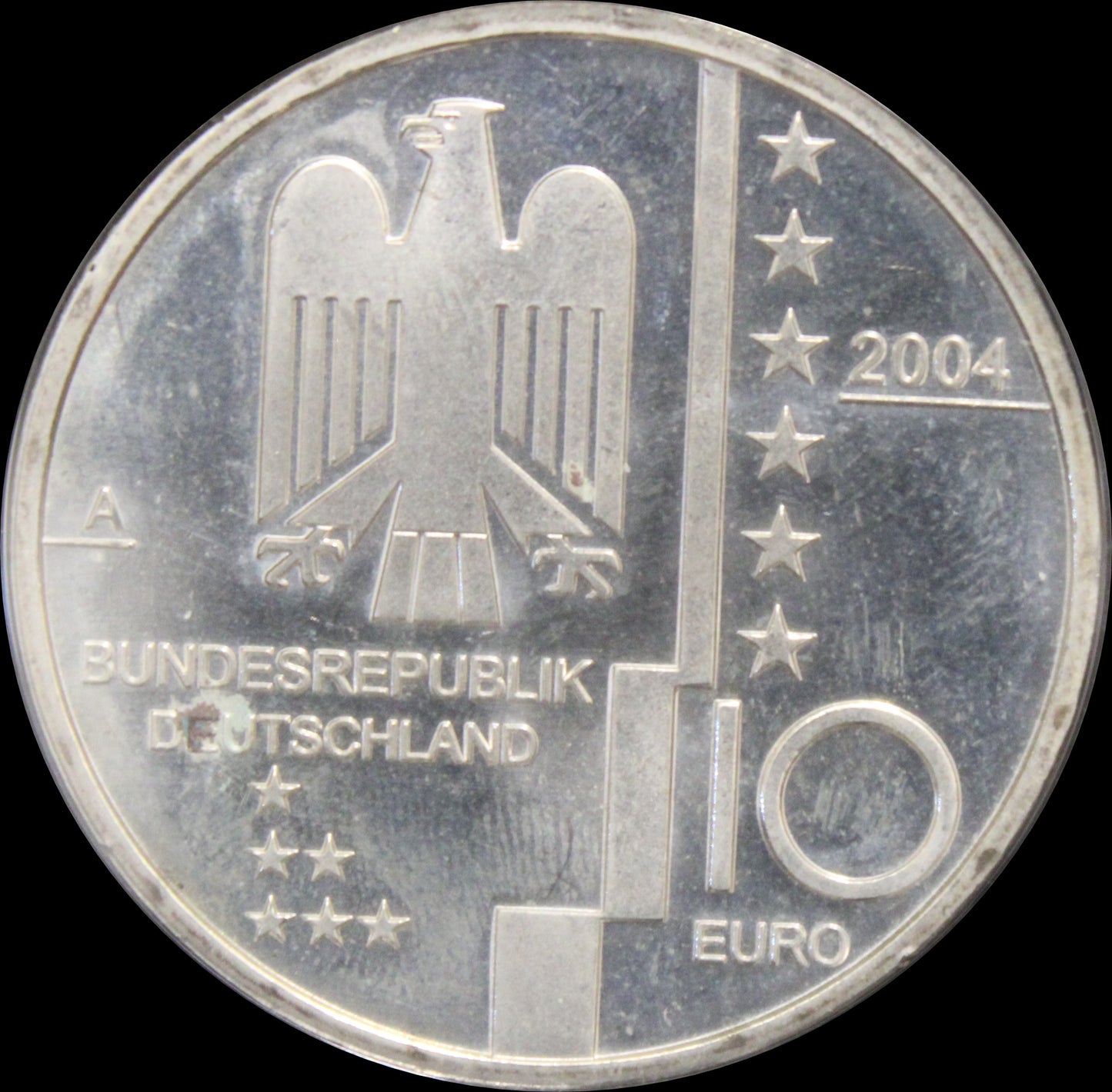 BAUHAUS DESSAU, Serie 10 € Silber Gedenkmünzen Deutschland, Stempelglanz, 2004