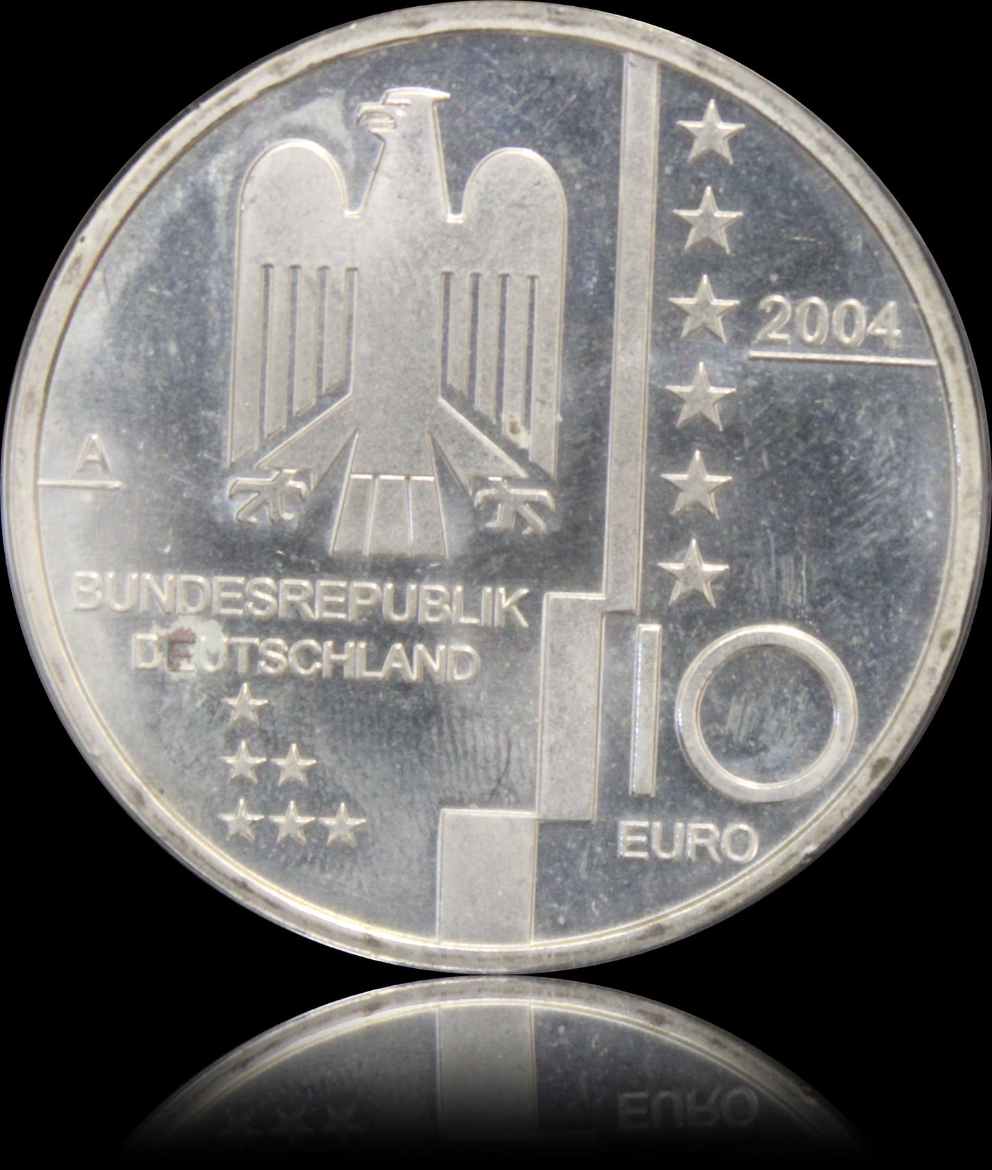 BAUHAUS DESSAU, Serie 10 € Silber Gedenkmünzen Deutschland, Stempelglanz, 2004