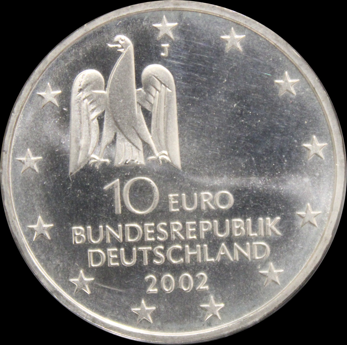 KUNSTAUSSTELLUNG DOCUMENTA KASSEL, Serie 10 € Silber Gedenkmünzen Deutschland, Stempelglanz, 2002