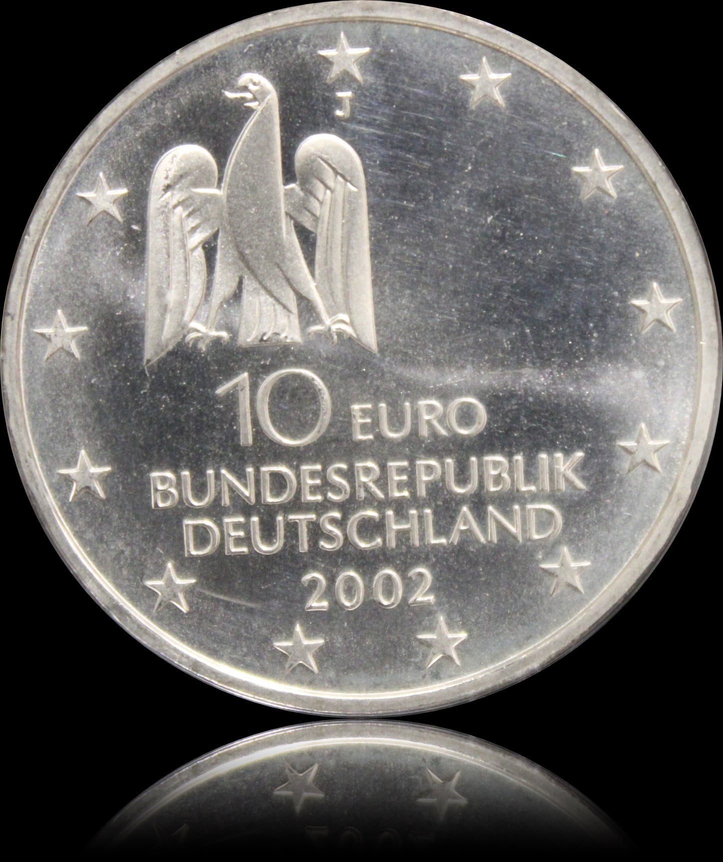 KUNSTAUSSTELLUNG DOCUMENTA KASSEL, Serie 10 € Silber Gedenkmünzen Deutschland, Stempelglanz, 2002