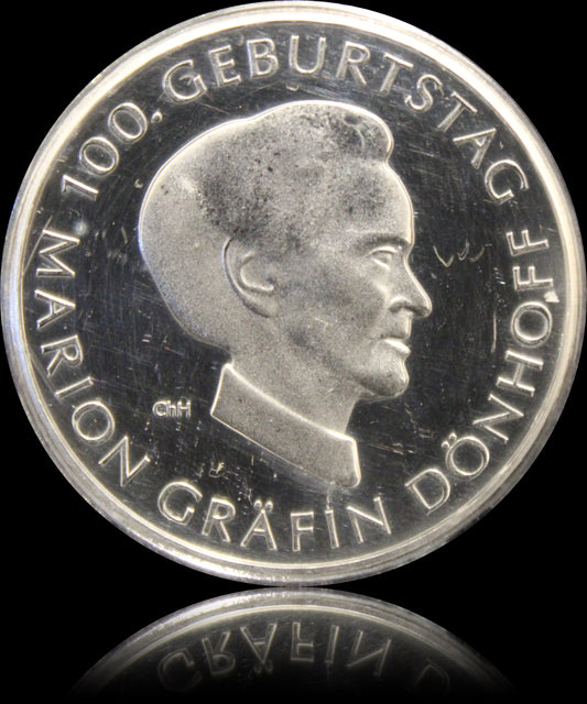 100. GEBURTSTAG MARION GRÄFIN DÖNHOFF, Serie 10 € Silber Gedenkmünzen Deutschland, Stempelglanz, 2009