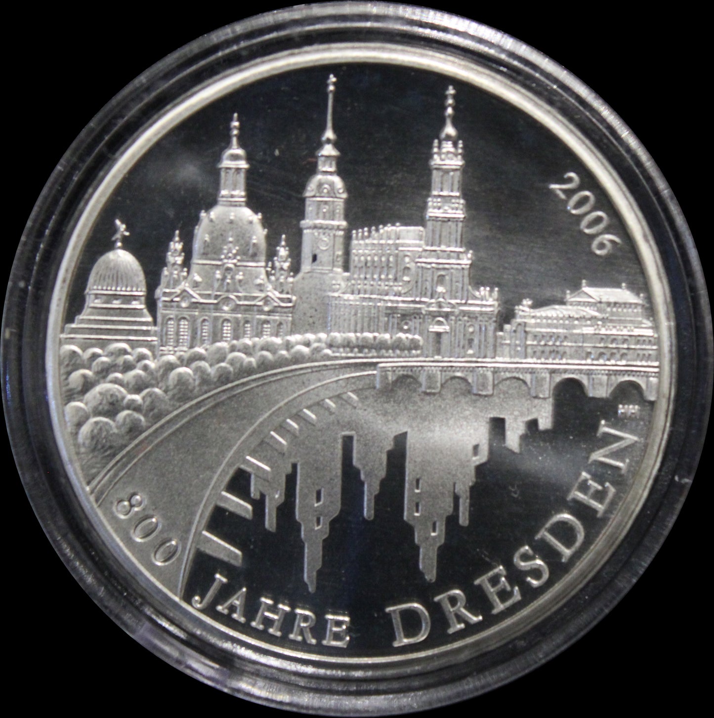 800 JAHRE DRESDEN, Serie 10 € Silber Gedenkmünzen Deutschland, Stempelglanz, 2006