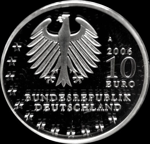 800 JAHRE DRESDEN, Serie 10 € Silber Gedenkmünzen Deutschland, Spiegelglanz, 2006