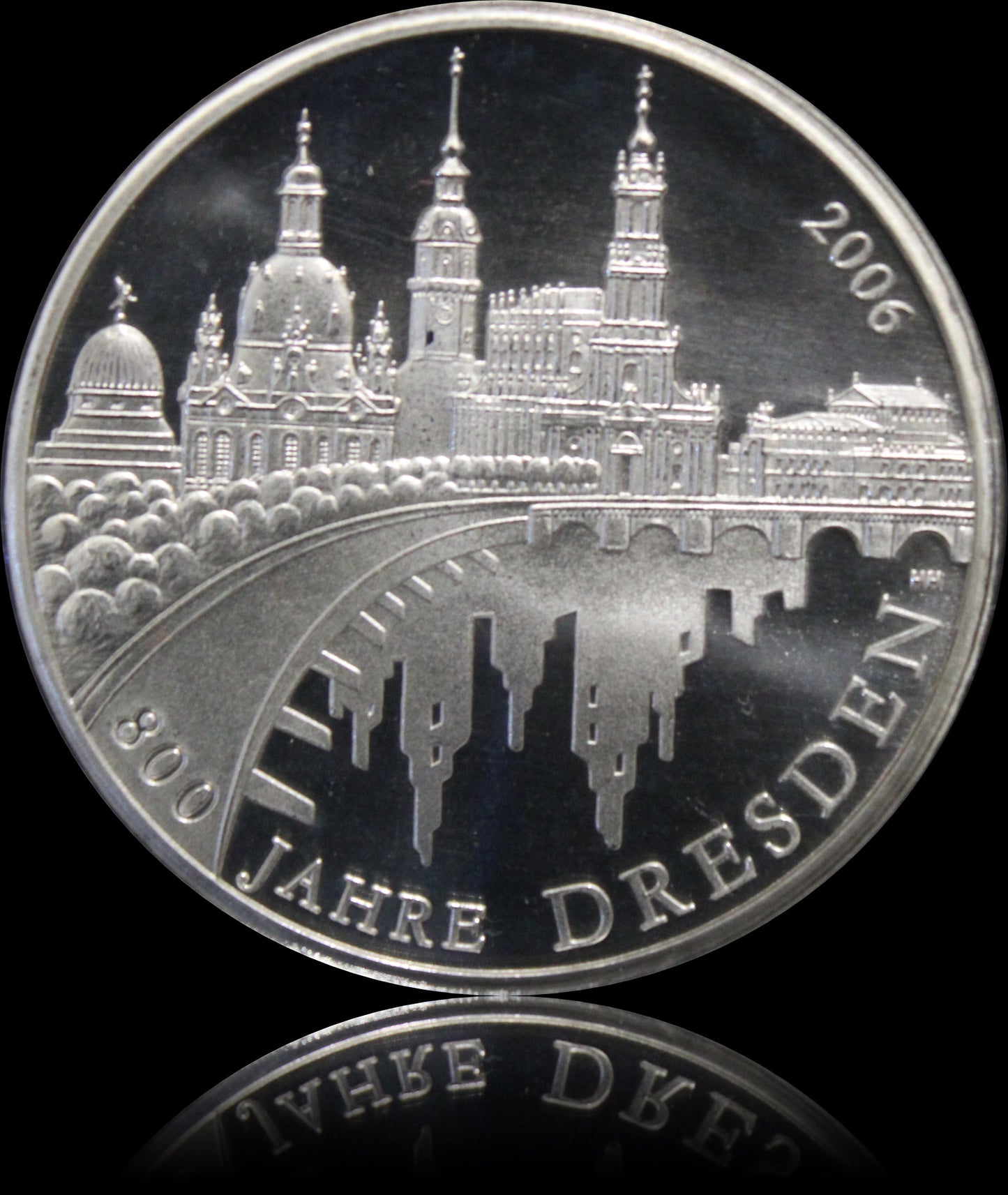 800 JAHRE DRESDEN, Serie 10 € Silber Gedenkmünzen Deutschland, Stempelglanz, 2006