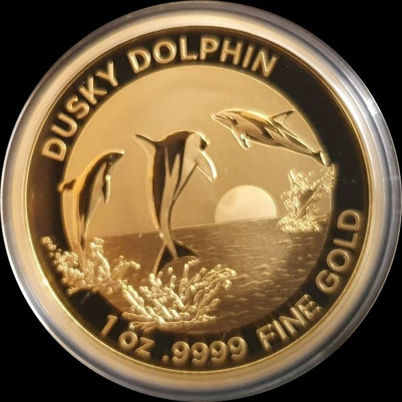 DUSKY DOLPHIN, Dolphin RAM series, 1 oz Gold Proof, 2022