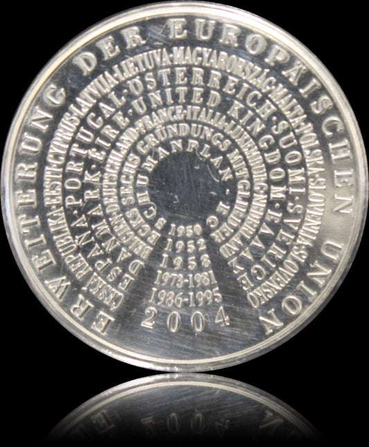 ERWEITERUNG DER EUROPÄISCHEN UNION, Serie 10 € Silber Gedenkmünzen Deutschland, Stempelglanz, 2004