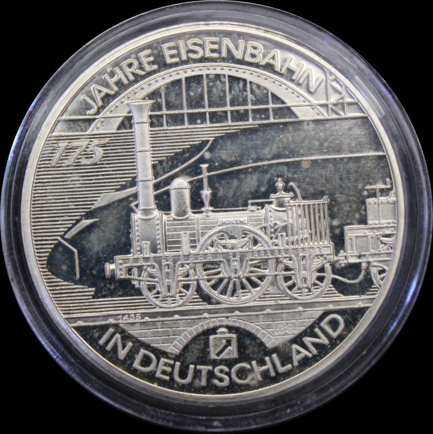 175 JAHRE EISENBAHN IN DEUTSCHLAND, Serie 10 € Silber Gedenkmünzen Deutschland, Stempelglanz, 2010