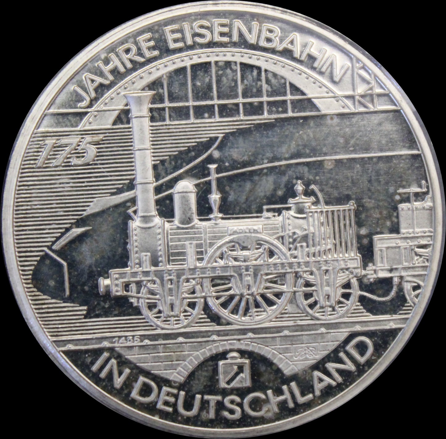 175 JAHRE EISENBAHN IN DEUTSCHLAND, Serie 10 € Silber Gedenkmünzen Deutschland, Stempelglanz, 2010