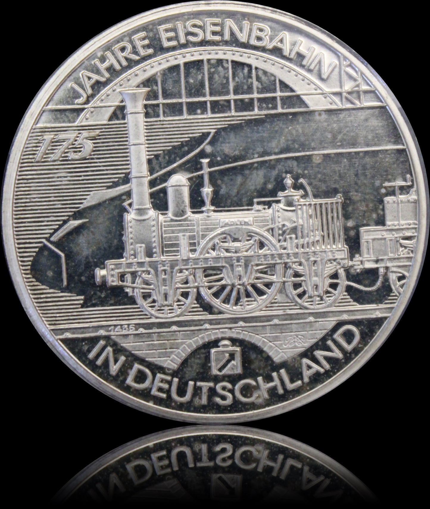 175 JAHRE EISENBAHN IN DEUTSCHLAND, Serie 10 € Silber Gedenkmünzen Deutschland, Stempelglanz, 2010