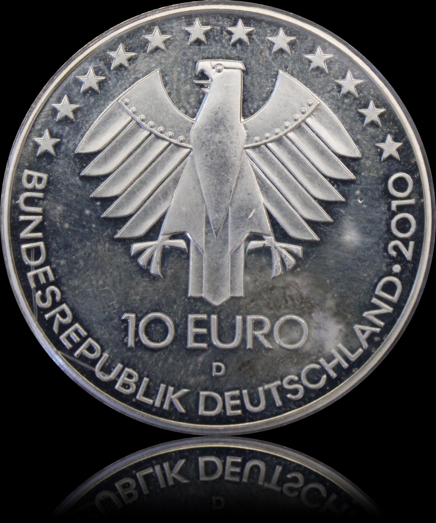 175 JAHRE EISENBAHN IN DEUTSCHLAND, Serie 10 € Silber Gedenkmünzen Deutschland, Stempelglanz, 2010