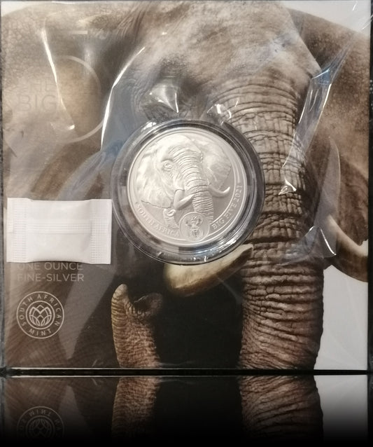 ELEFANT, Serie Big Five Serie II, 1 oz Silber BU, 2021