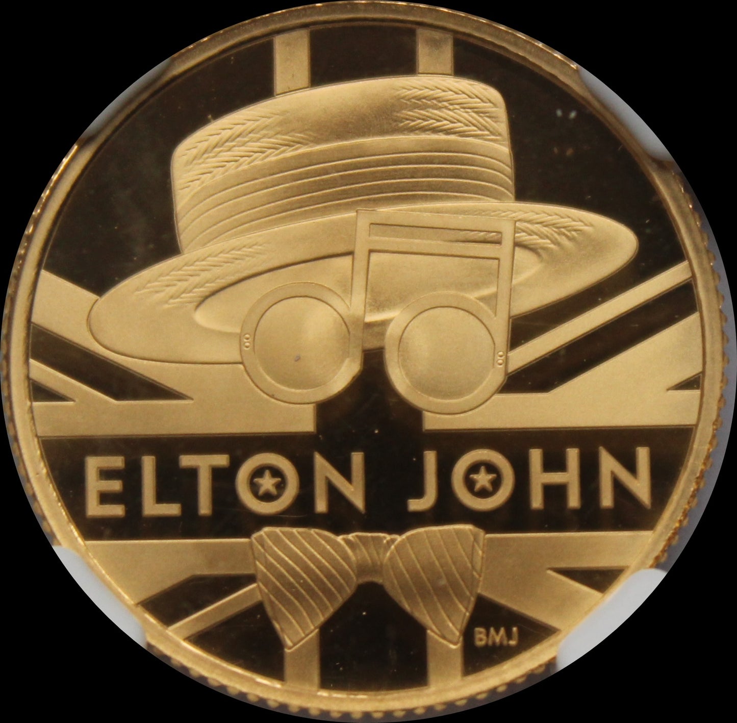 ELTON JOHN, Serie Music Legends, 1/4 oz Gold 25£, Proof PF70, 2020