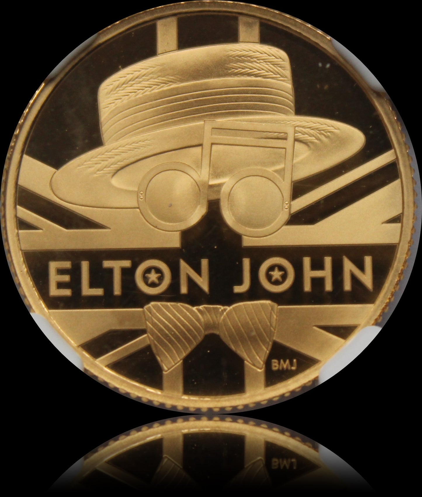 ELTON JOHN, Serie Music Legends, 1/4 oz Gold 25£, Proof PF70, 2020