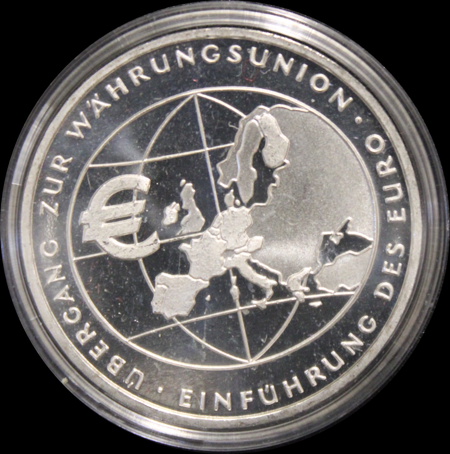 EINFÜHRUNG DES EURO, Serie 10 € Silber Gedenkmünzen Deutschland, Stempelglanz, 2002