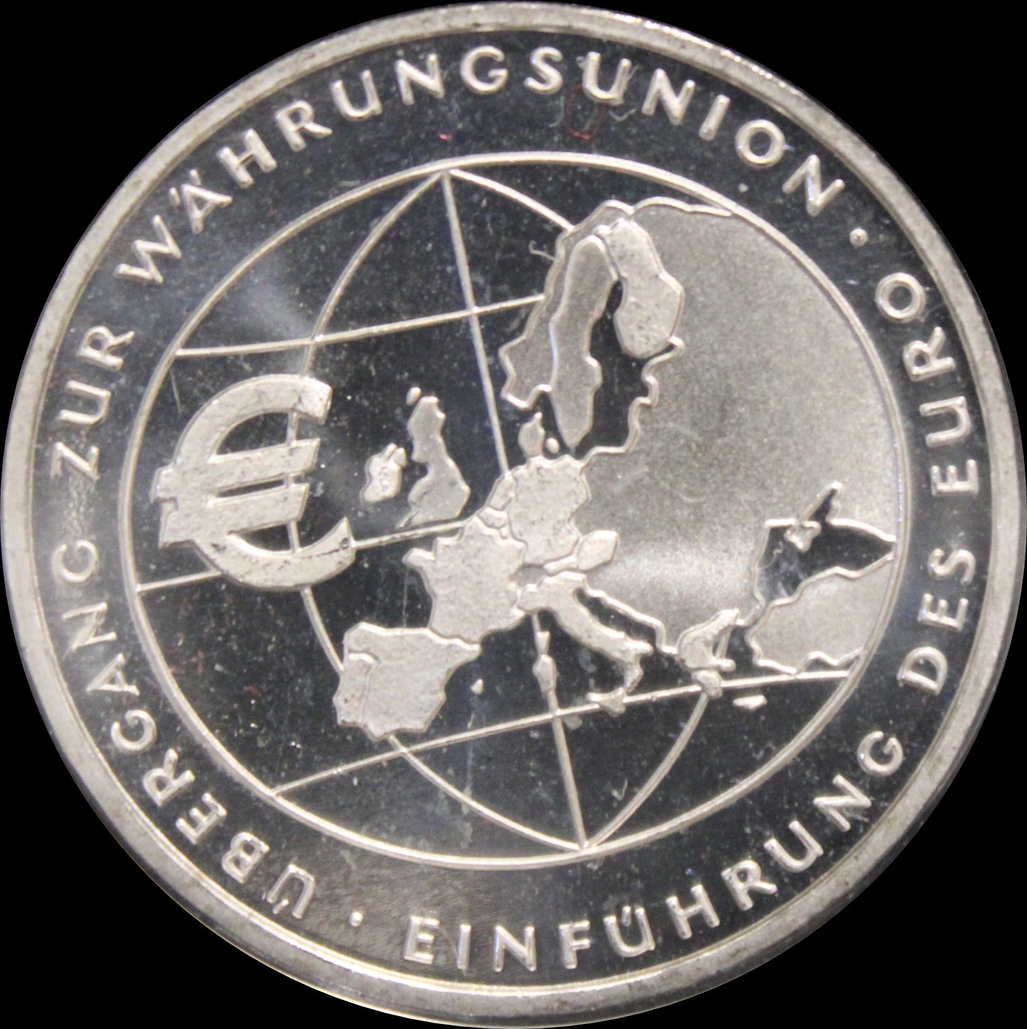 EINFÜHRUNG DES EURO, Serie 10 € Silber Gedenkmünzen Deutschland, Stempelglanz, 2002