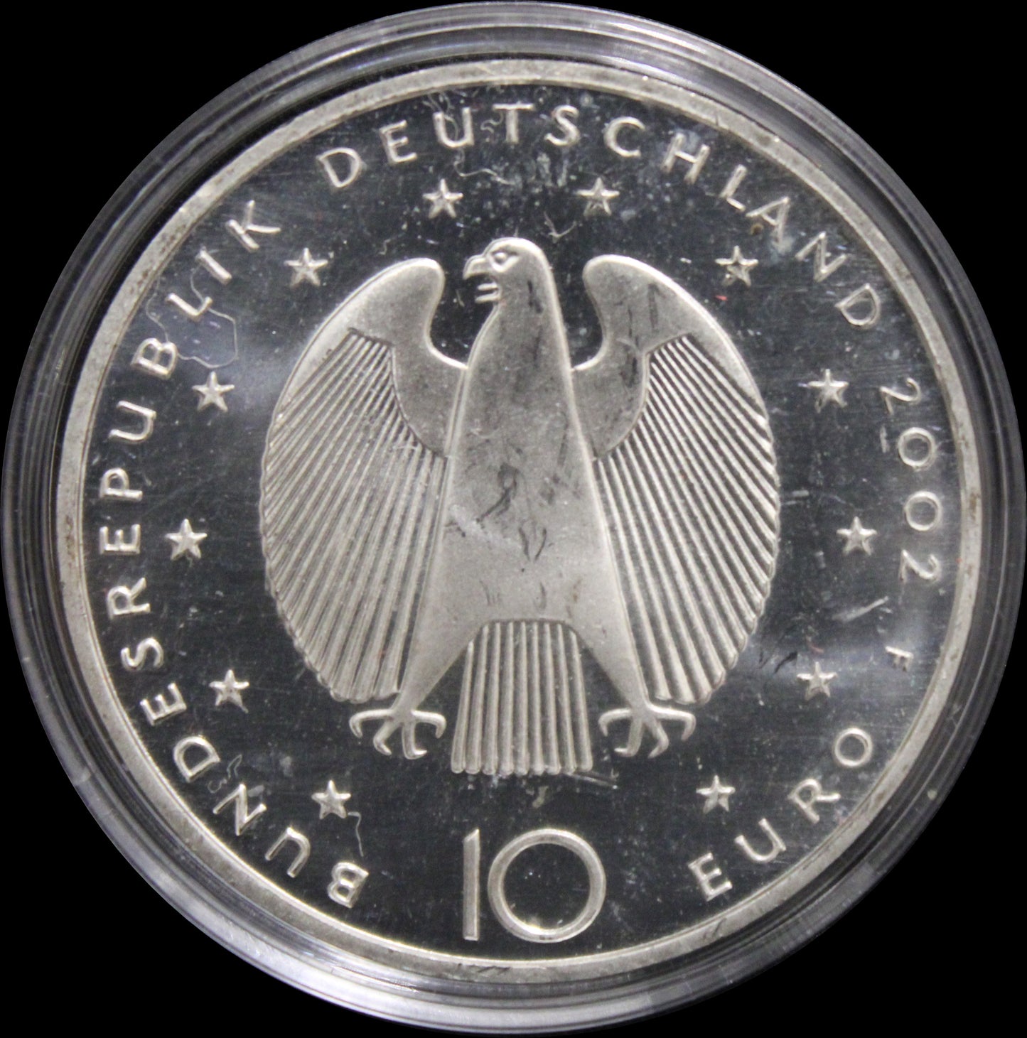 EINFÜHRUNG DES EURO, Serie 10 € Silber Gedenkmünzen Deutschland, Stempelglanz, 2002