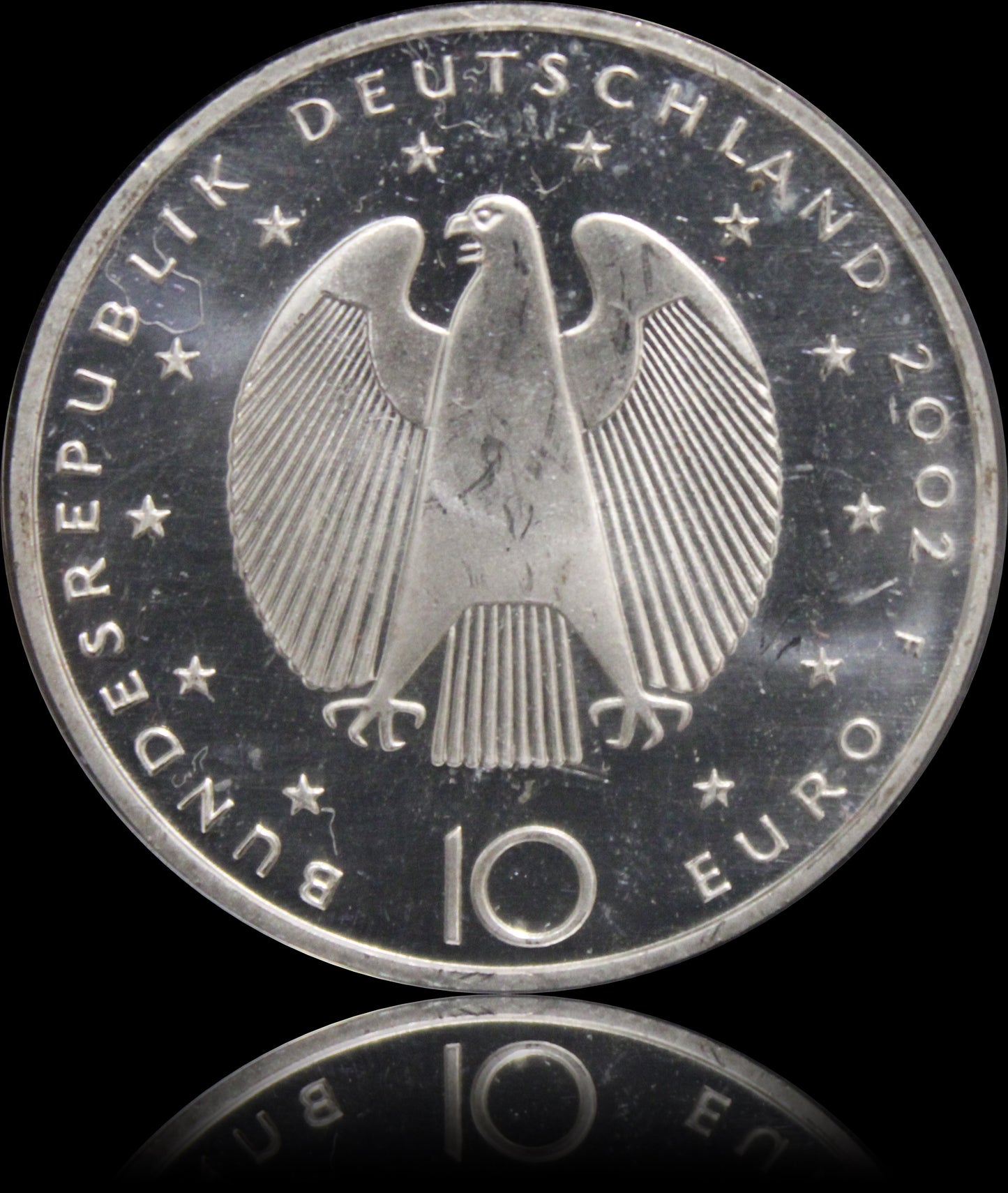 EINFÜHRUNG DES EURO, Serie 10 € Silber Gedenkmünzen Deutschland, Stempelglanz, 2002