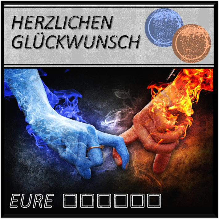 Hochzeit - Feuer&Flamme - Glückstag - 20 € Gold