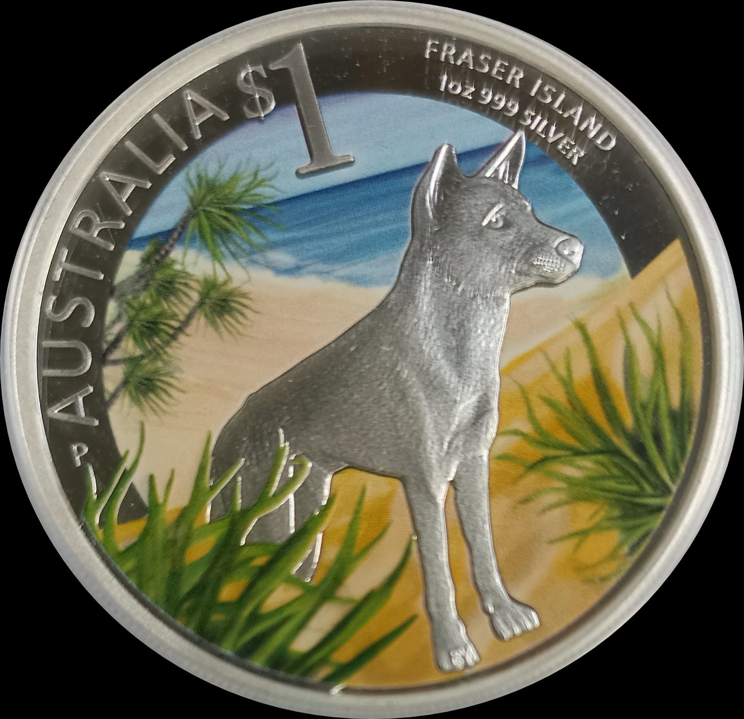 FRASER ISLAND, Serie World Heritage Sites, 1 oz Silver Colored Proof, 2013