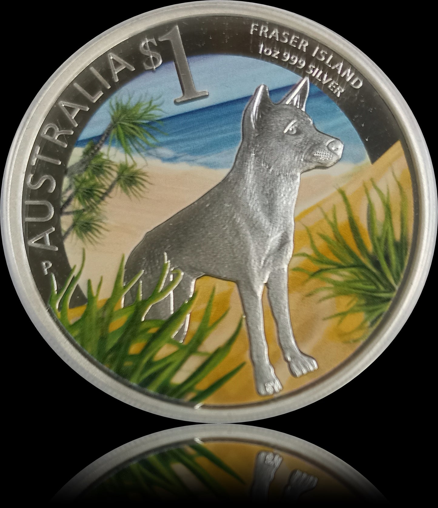 FRASER ISLAND, Serie World Heritage Sites, 1 oz Silver Colored Proof, 2013