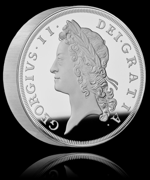 GEORGE II, British Monarch, 10 Oz Silver Proof 10 £, Proof, 2023