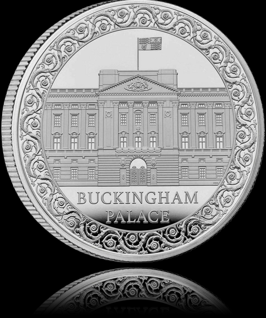 BUCKINGHAM PALCE, 5 Pounds, 1 oz Silber Proof, 2024