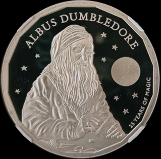 DUMBLEDORE, Serie Harry Potter, 1 oz Silver NGC PF 70, 2 £, 2023
