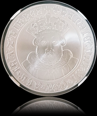 Henry VIII, British Monarch, 1 oz Silver Proof 2 £, PF70, 2023