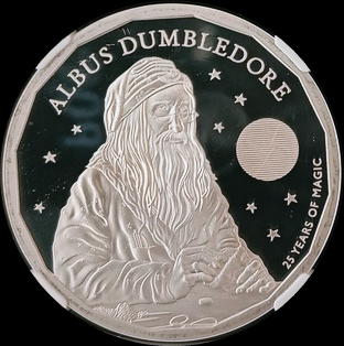 DUMBLEDORE, Serie Harry Potter, 1 oz Silver NGC PF 69, 2 £, 2023