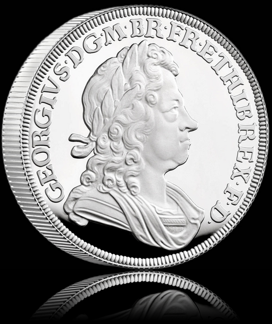 GEORGE I, British Monarch, 2 Oz Silver Proof 5 £, Proof, 2022