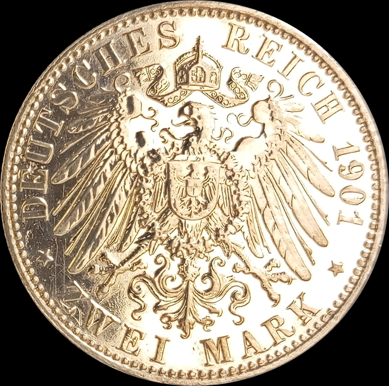 2 Mark Preussen 1901 A Silber, 200 Jahre Königreich, Deutsches Kaiserreich, Jaeger-Nr. 105