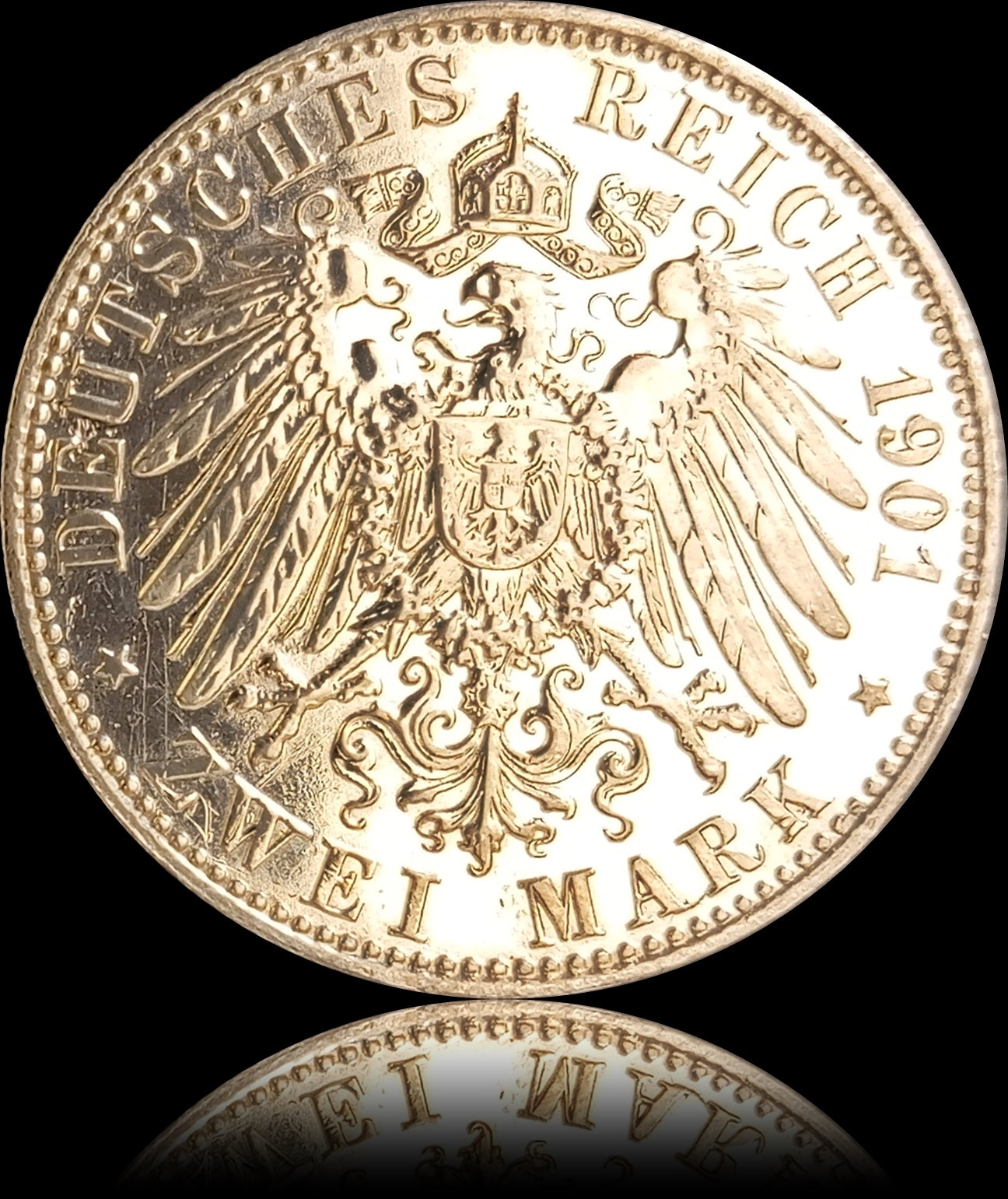 2 Mark Preussen 1901 A Silber, 200 Jahre Königreich, Deutsches Kaiserreich, Jaeger-Nr. 105