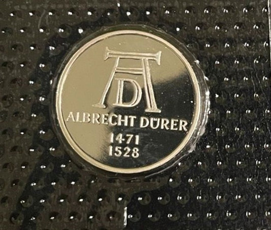 500TH BIRTHDAY OF ALBRECHT DÜRER, series 5 DM silver coin, 1972